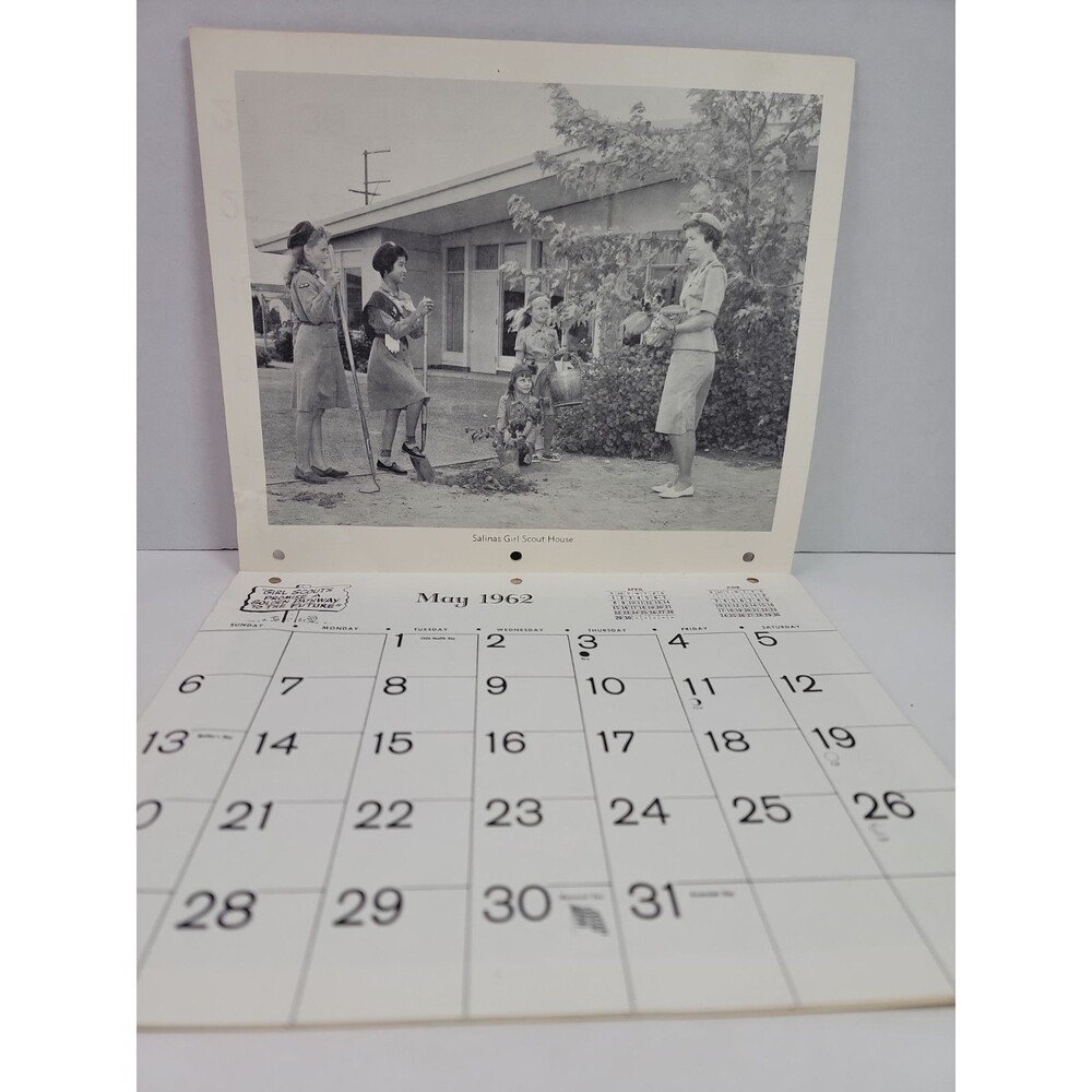 Vintage 1962 Girl Scout Council Salinas Area Calendar 50th Anniversary... - Picture 4 of 4